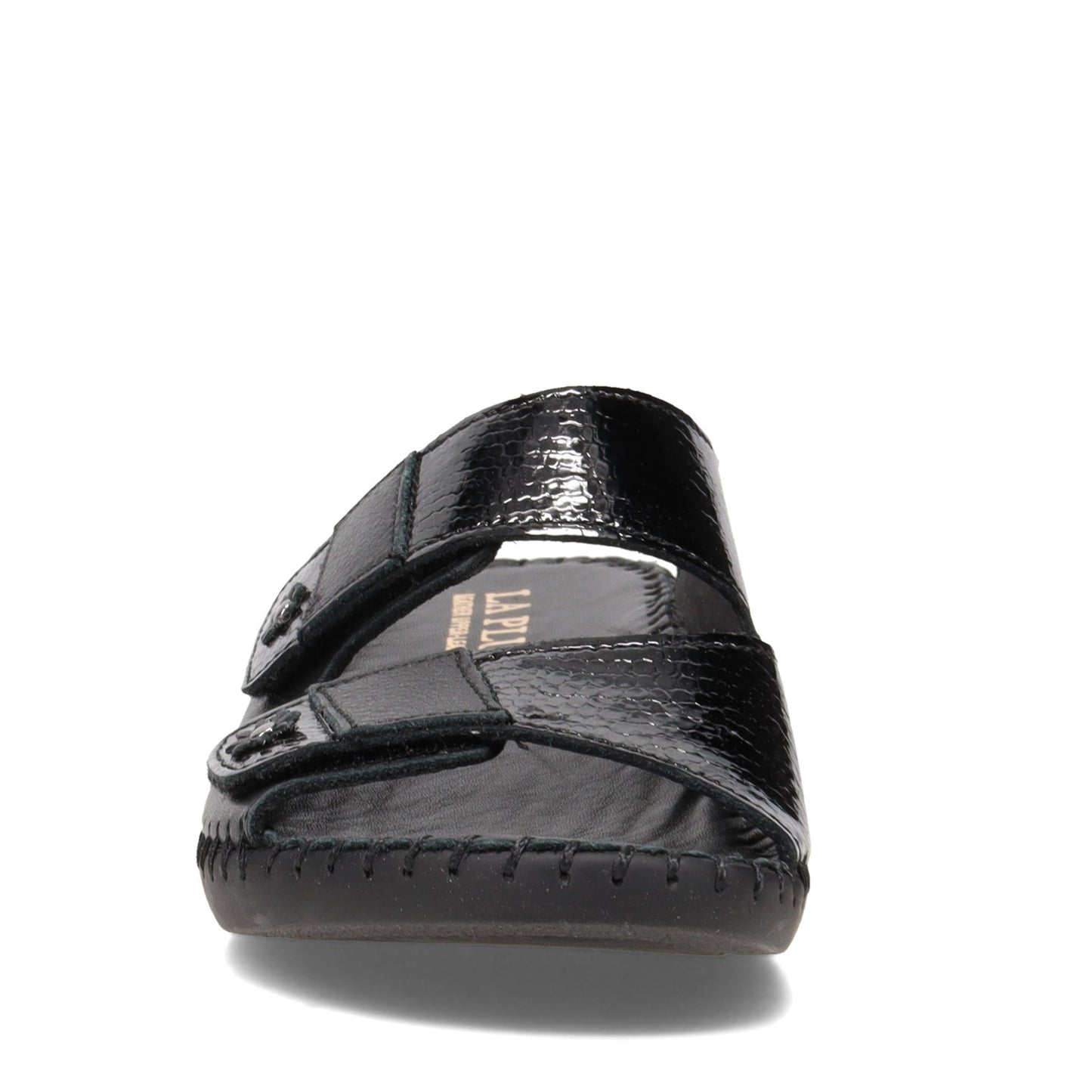 Peltz Shoes Women's La Plume Jessica Sandal BLACK JESSICA-BLACK