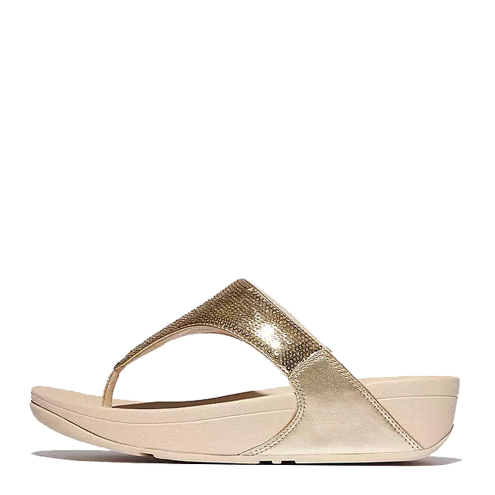 【新品・未使用】FitFlop Lulu Glitz Slides ゴールド Women's FitFlop, Lulu Sequin Thong Sandal — Peltz Shoes