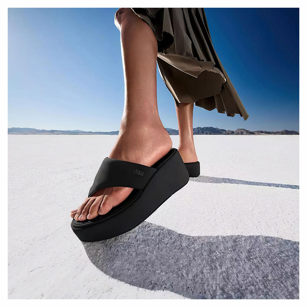 Women's FitFlop, PlatFForms Wedge Toe-Post Sandal — Peltz Shoes