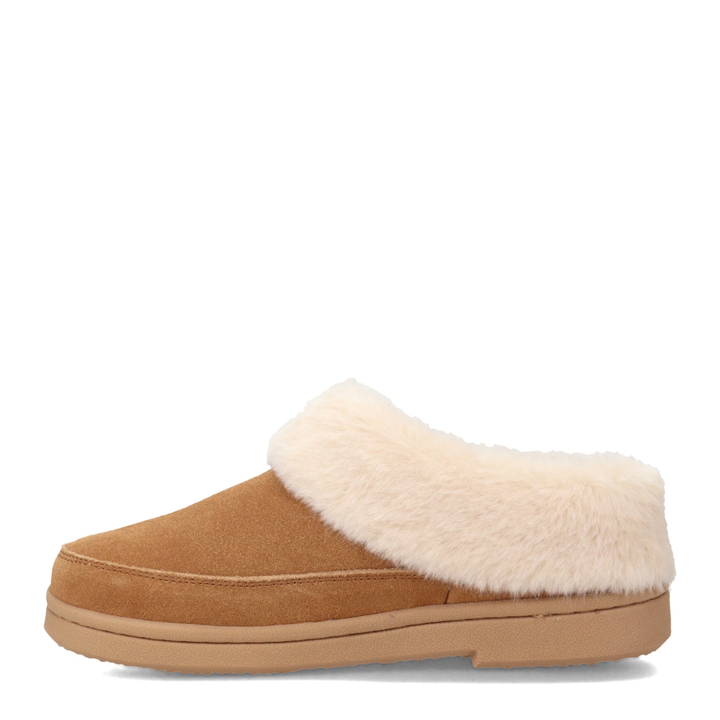 Peltz Shoes Women's Clarks Faux Fur Lined Slipper Clog CINNAMON JMS0679-CINN