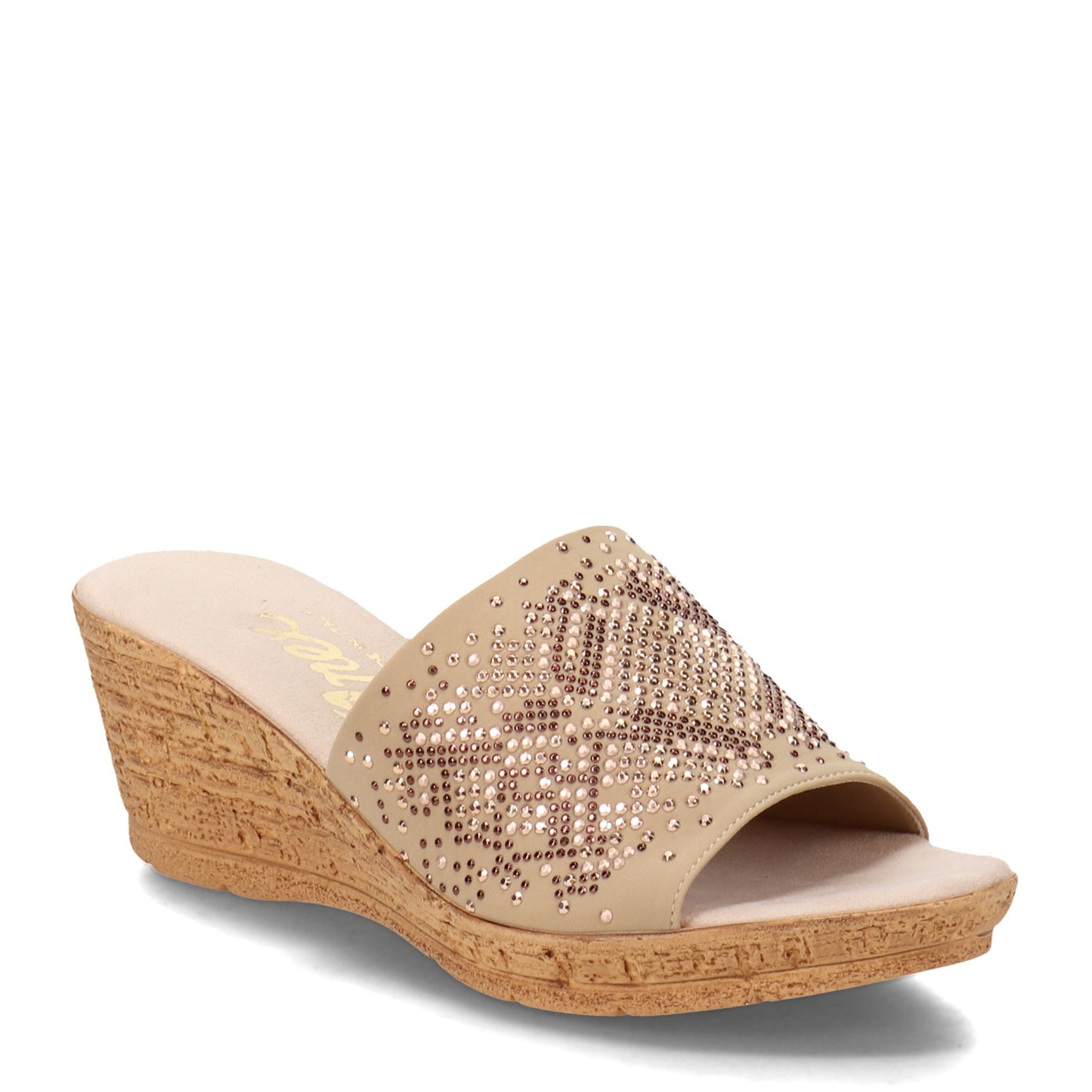 Peltz Shoes Women's Onex Joline Sandal BEIGE JOLINE-BEIGE
