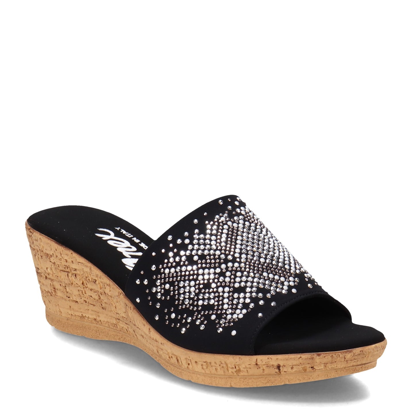 Peltz Shoes Women's Onex Joline Sandal BLACK JOLINE-BLACK