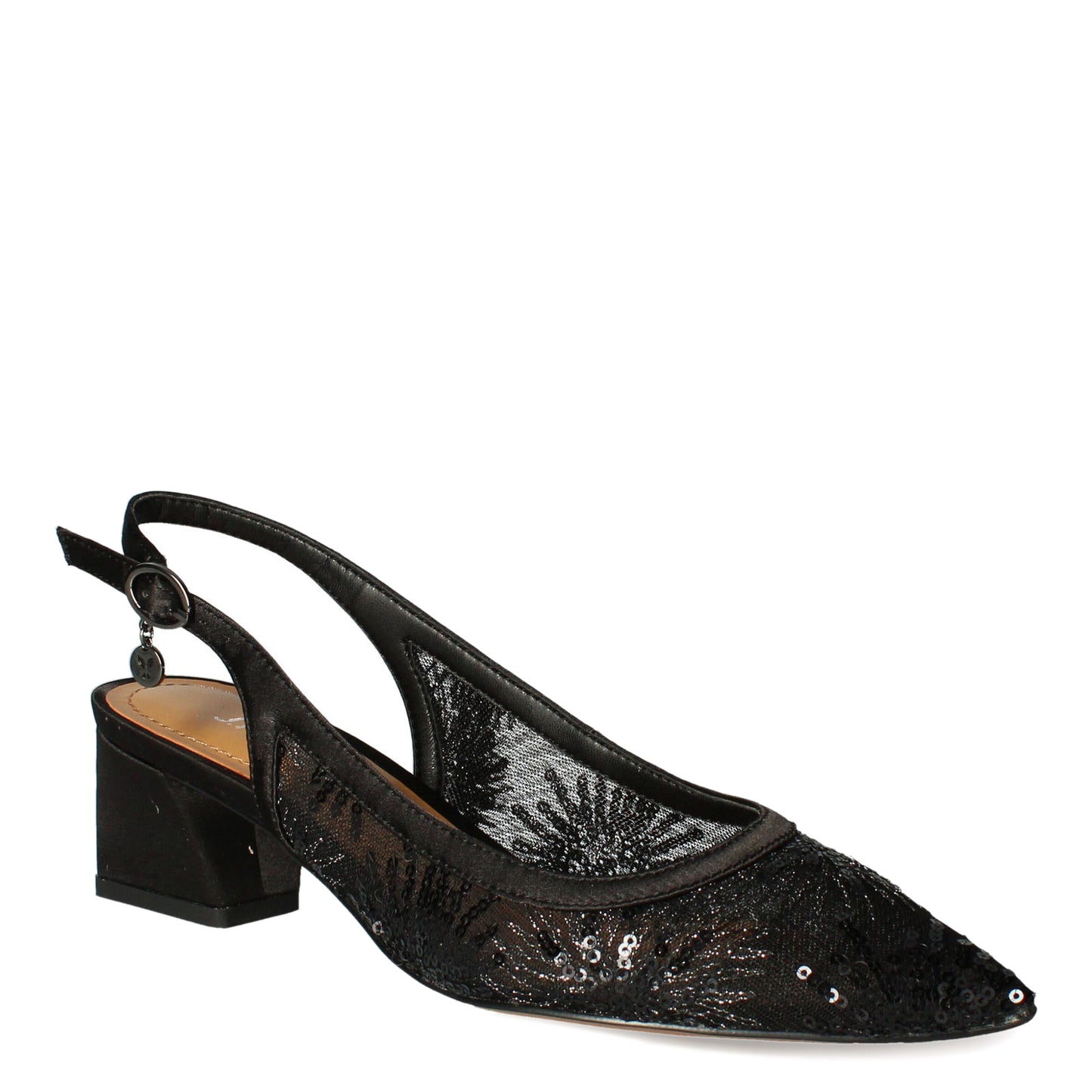 Peltz Shoes Women's J Renee Juliah Pump Black JULIAH-FABLK
