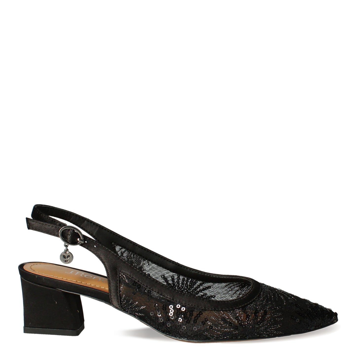 Peltz Shoes Women's J Renee Juliah Pump Black JULIAH-FABLK