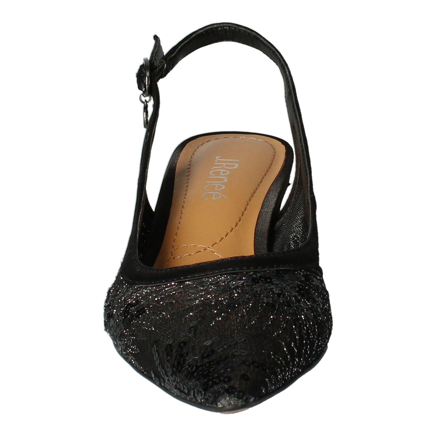 Peltz Shoes Women's J Renee Juliah Pump Black JULIAH-FABLK
