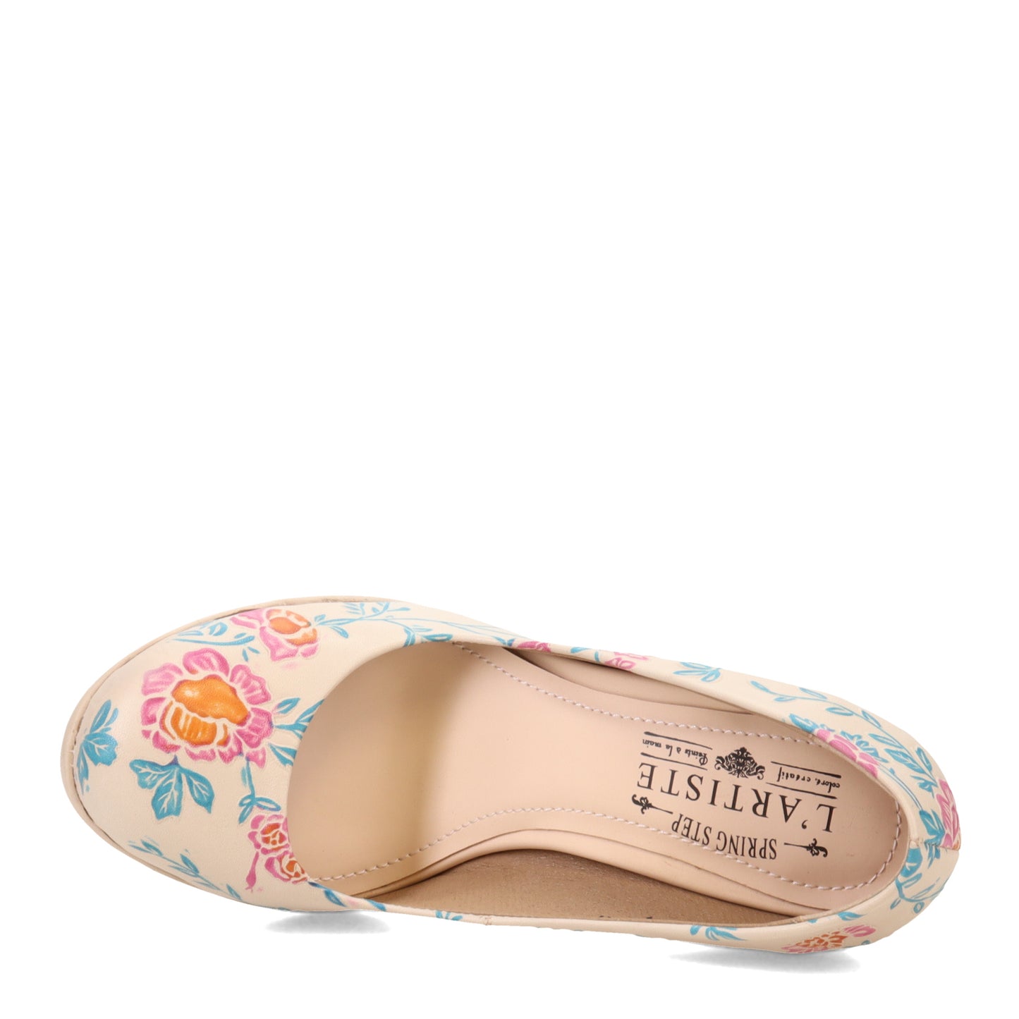 Peltz Shoes Women's L'Artiste By Spring Step Julianna Pump Bone Multi JULIANNA-BNEM