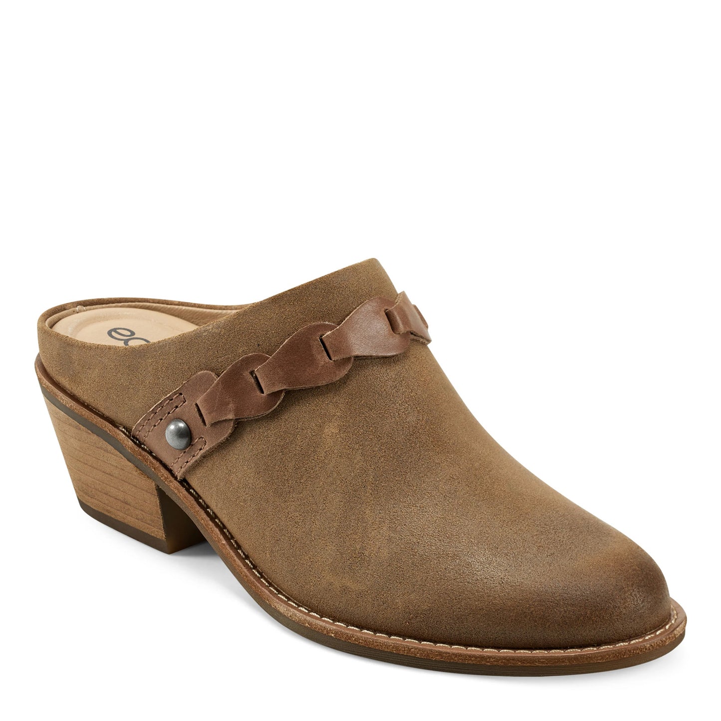 Peltz Shoes Women's Earth Juliet Clog NATURAL JULIET-DNA01