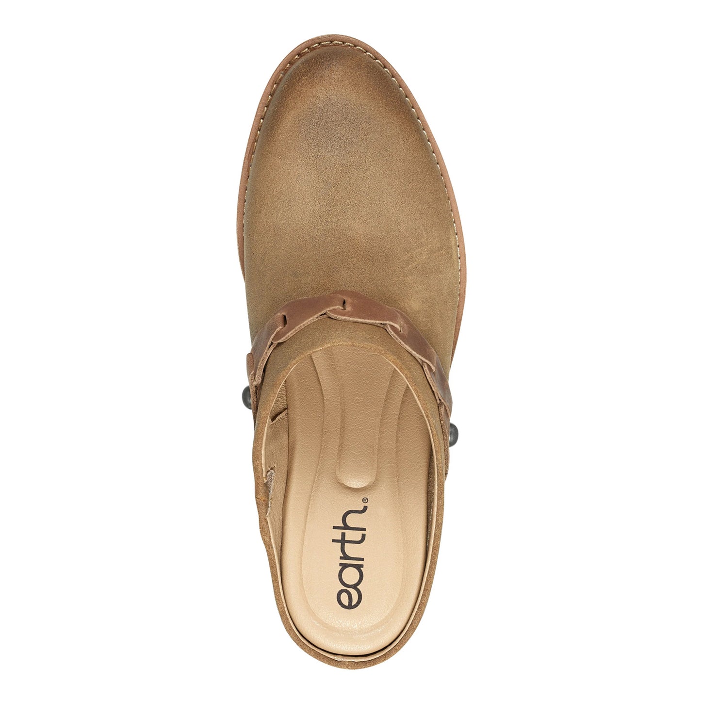 Peltz Shoes Women's Earth Juliet Clog NATURAL JULIET-DNA01
