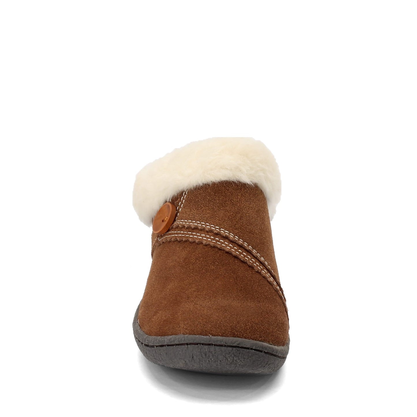 Peltz Shoes Women's Clarks Kimberly Clog Slipper BROWN JMS0411B-633