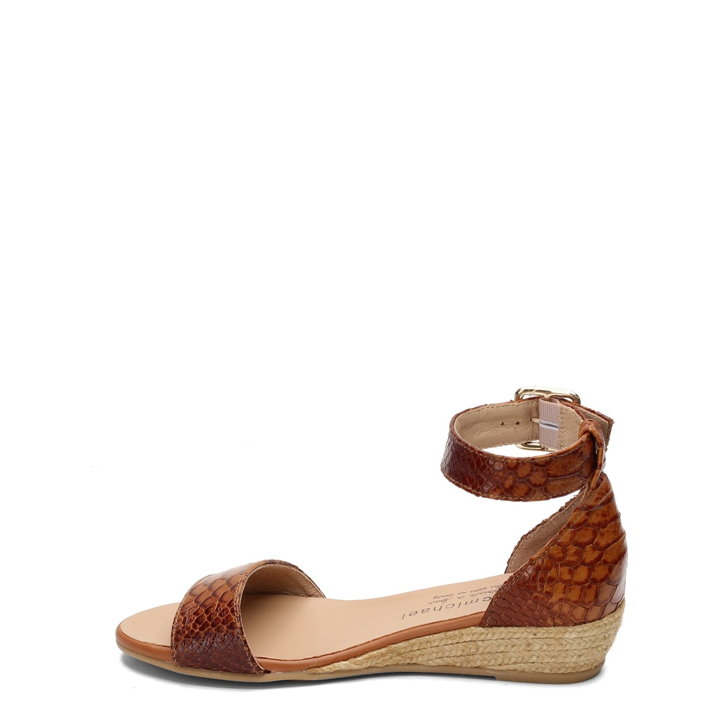 Peltz Shoes Women's Eric Michael Julia Sandal TAN CROC JULIA-TAN CROC