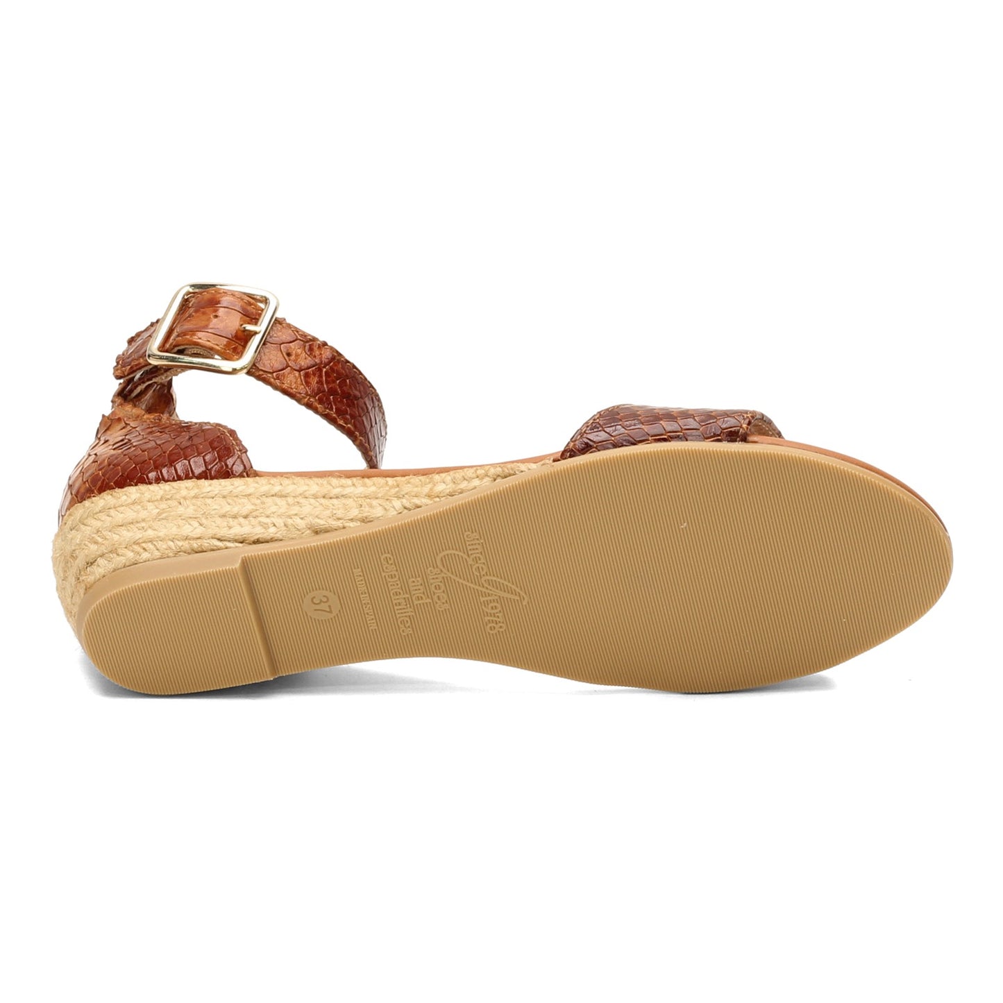 Peltz Shoes Women's Eric Michael Julia Sandal TAN CROC JULIA-TAN CROC
