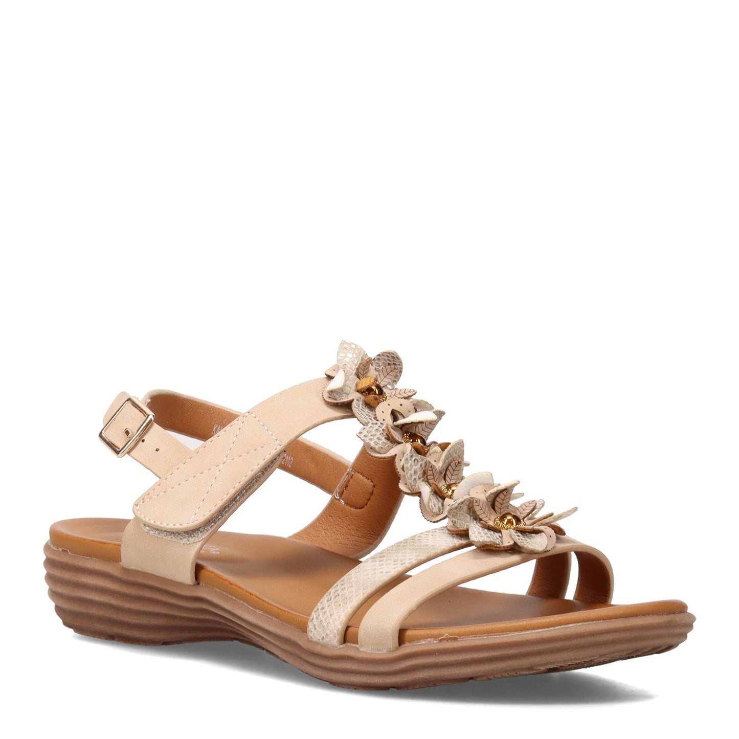 Peltz Shoes Women's Patrizia Kalliphaeia Sandal Beige KALLIPHAEIA-BGE