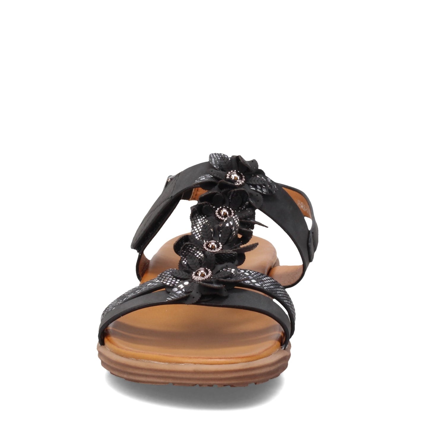 Peltz Shoes Women's Patrizia Kalliphaeia Sandal Black Multi KALLIPHAEIA-BM