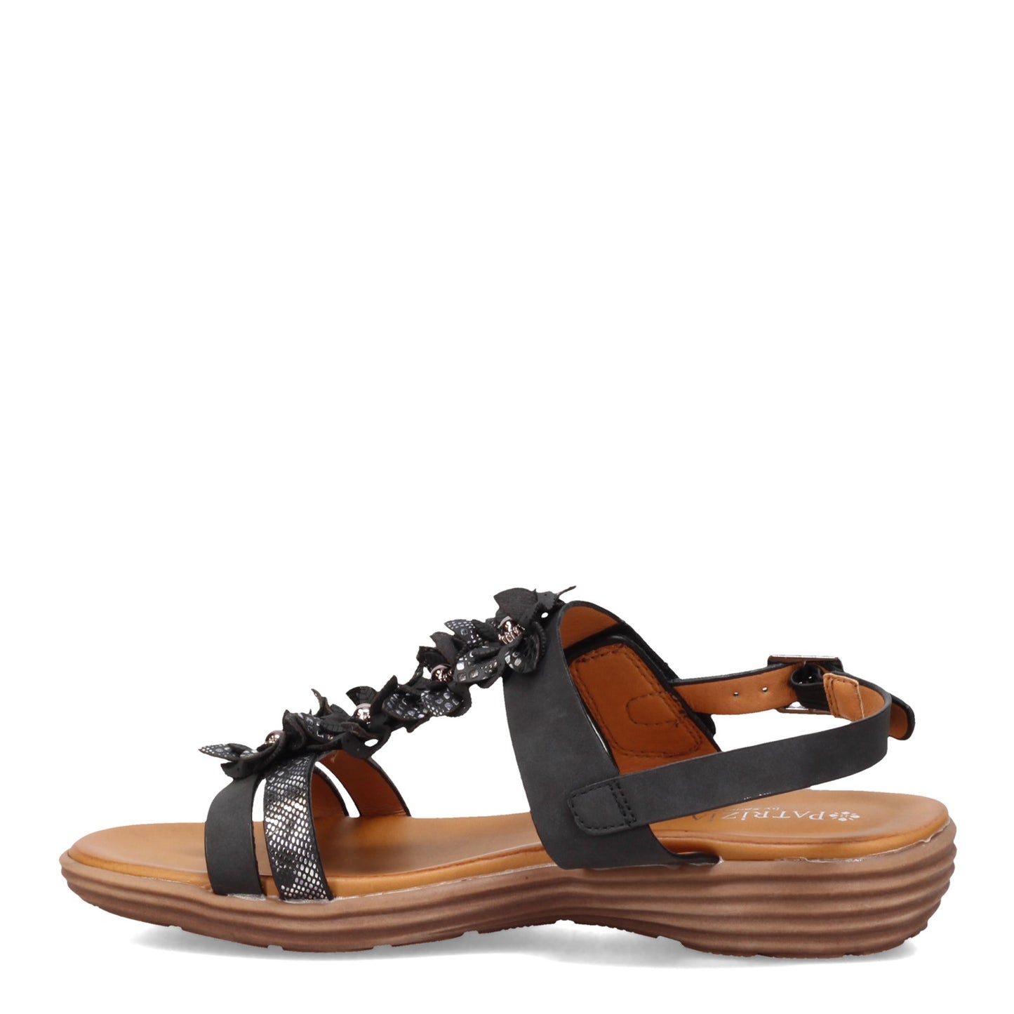 Peltz Shoes Women's Patrizia Kalliphaeia Sandal Black Multi KALLIPHAEIA-BM