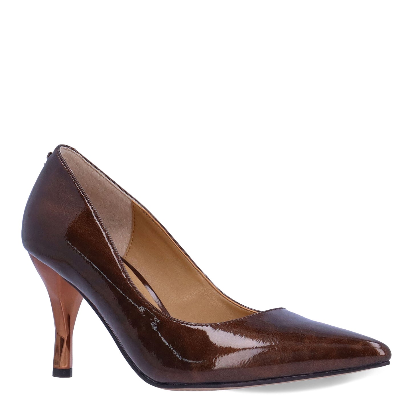 Peltz Shoes Women's J Renee Kanan Pump Bronze Patent KANAN-PABRZ