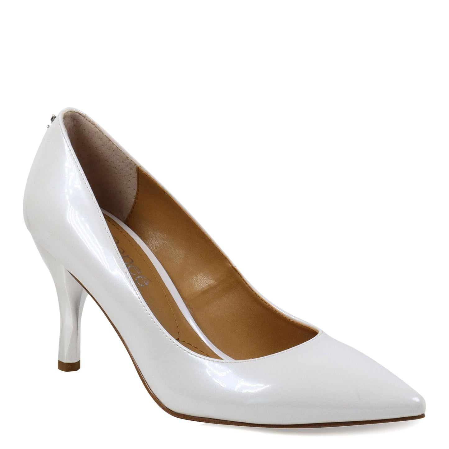 Peltz Shoes Women's J Renee Kanan Pump White Patent KANAN-PAWHT