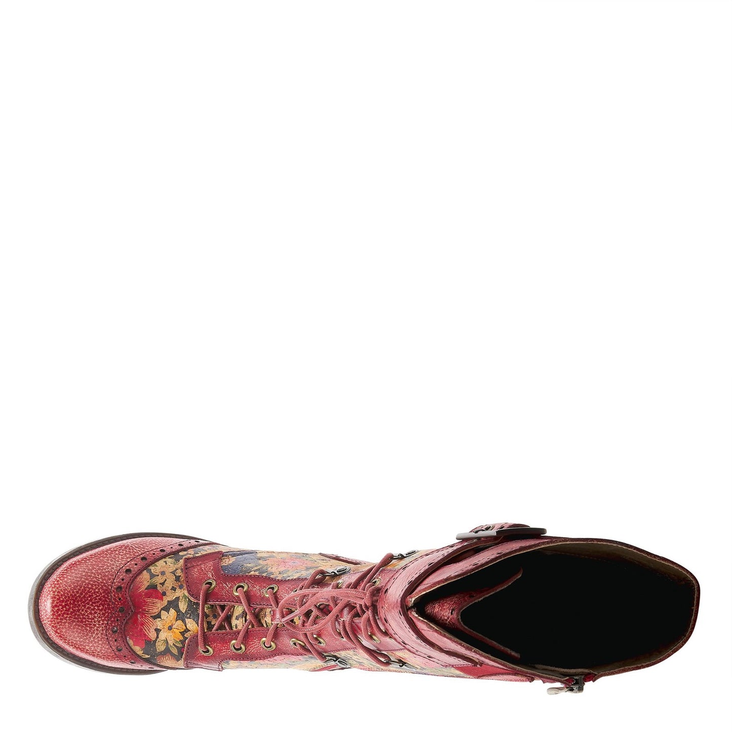 Peltz Shoes Women's L'Artiste by Spring Step Kisha Boot Red Multi KISHA-FLORARDM