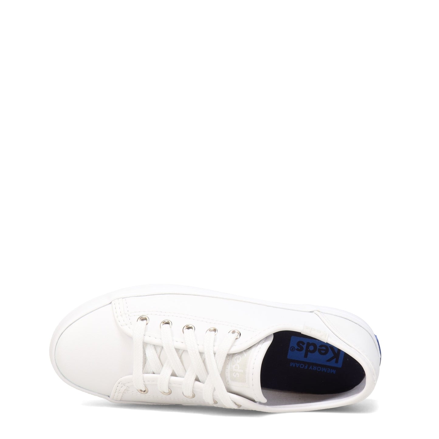 Peltz Shoes Girl's Keds Kickstart Sneaker - Little Kid & Big Kid WHITE LEATHER KK160537