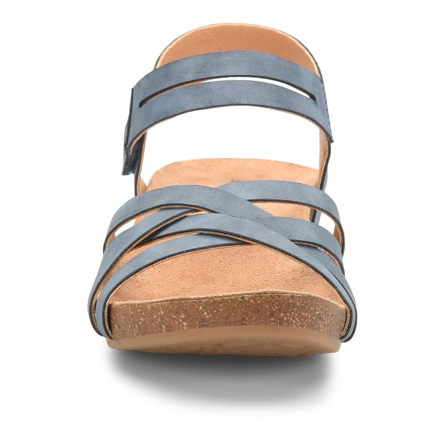 Peltz Shoes Women's KORKS Primrose Sandal Blue KR0001504