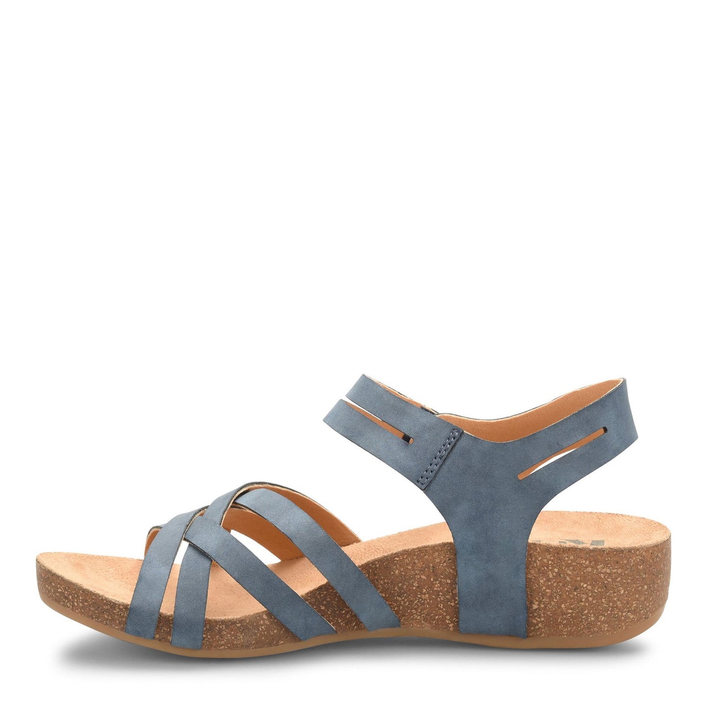 Peltz Shoes Women's KORKS Primrose Sandal Blue KR0001504