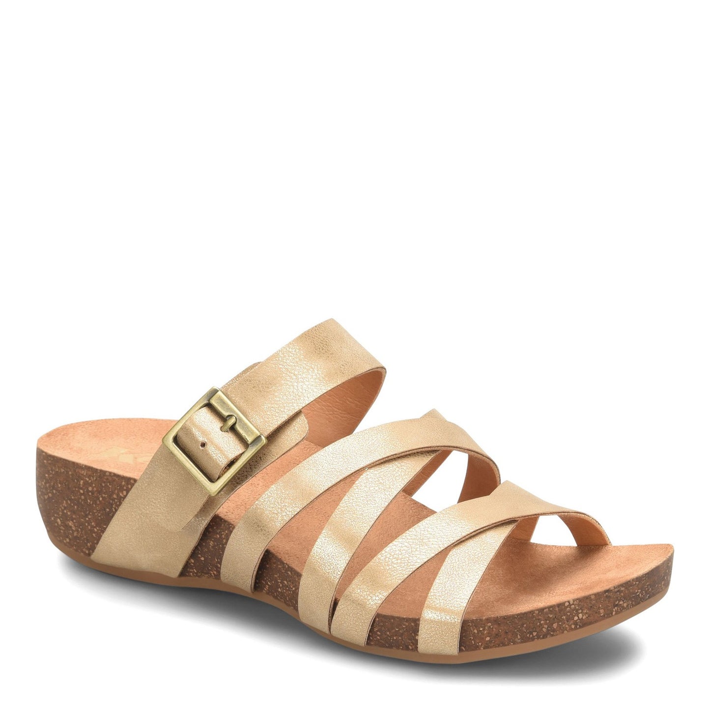 Peltz Shoes Women's KORKS Aster Sandal Gold KR0006710