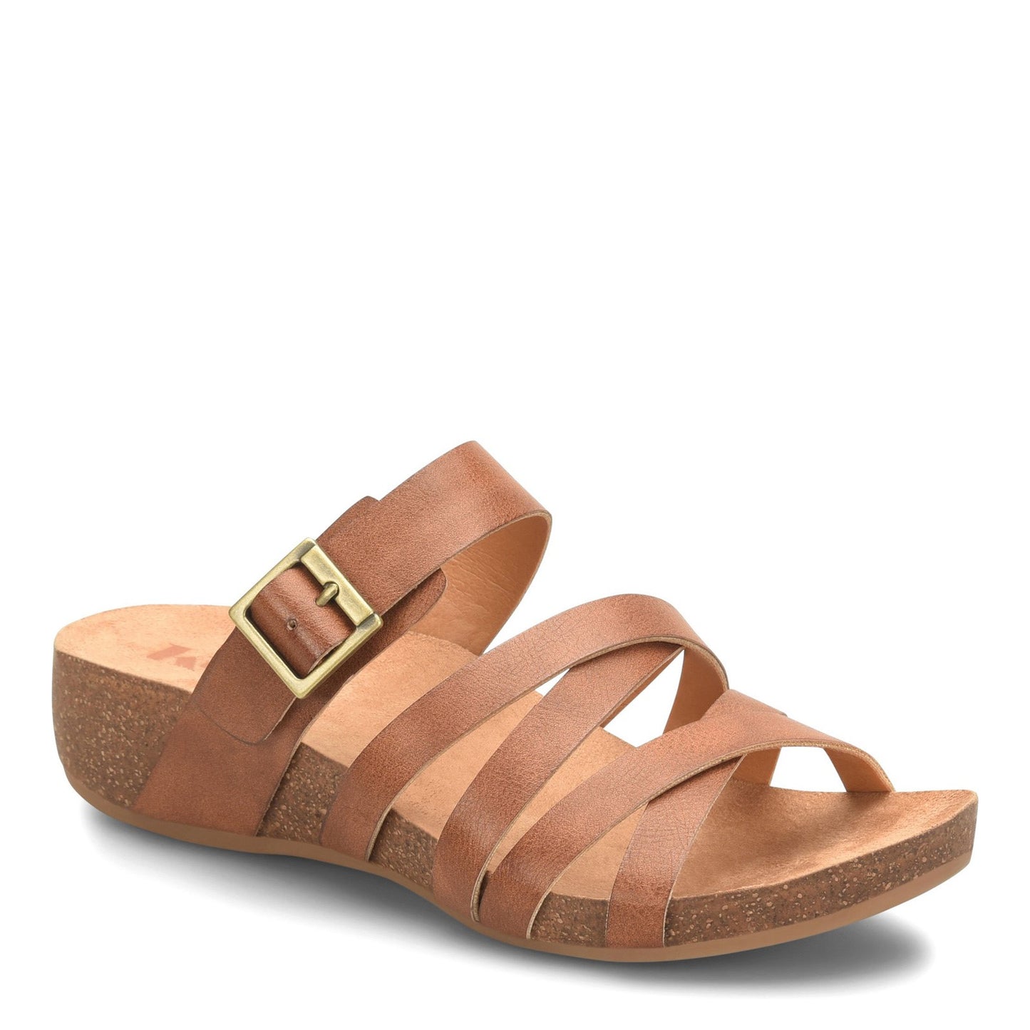 Peltz Shoes Women's KORKS Aster Sandal Tan KR0006725