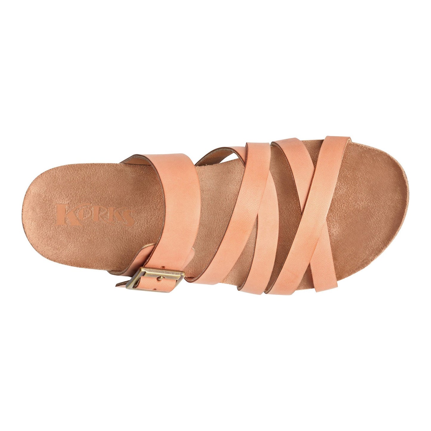 Peltz Shoes Women's KORKS Aster Sandal Orange KR0006776