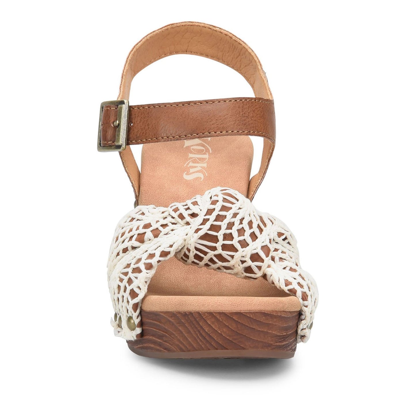 Peltz Shoes Women's KORKS Natalia Sandal Tan Natural KR0010537