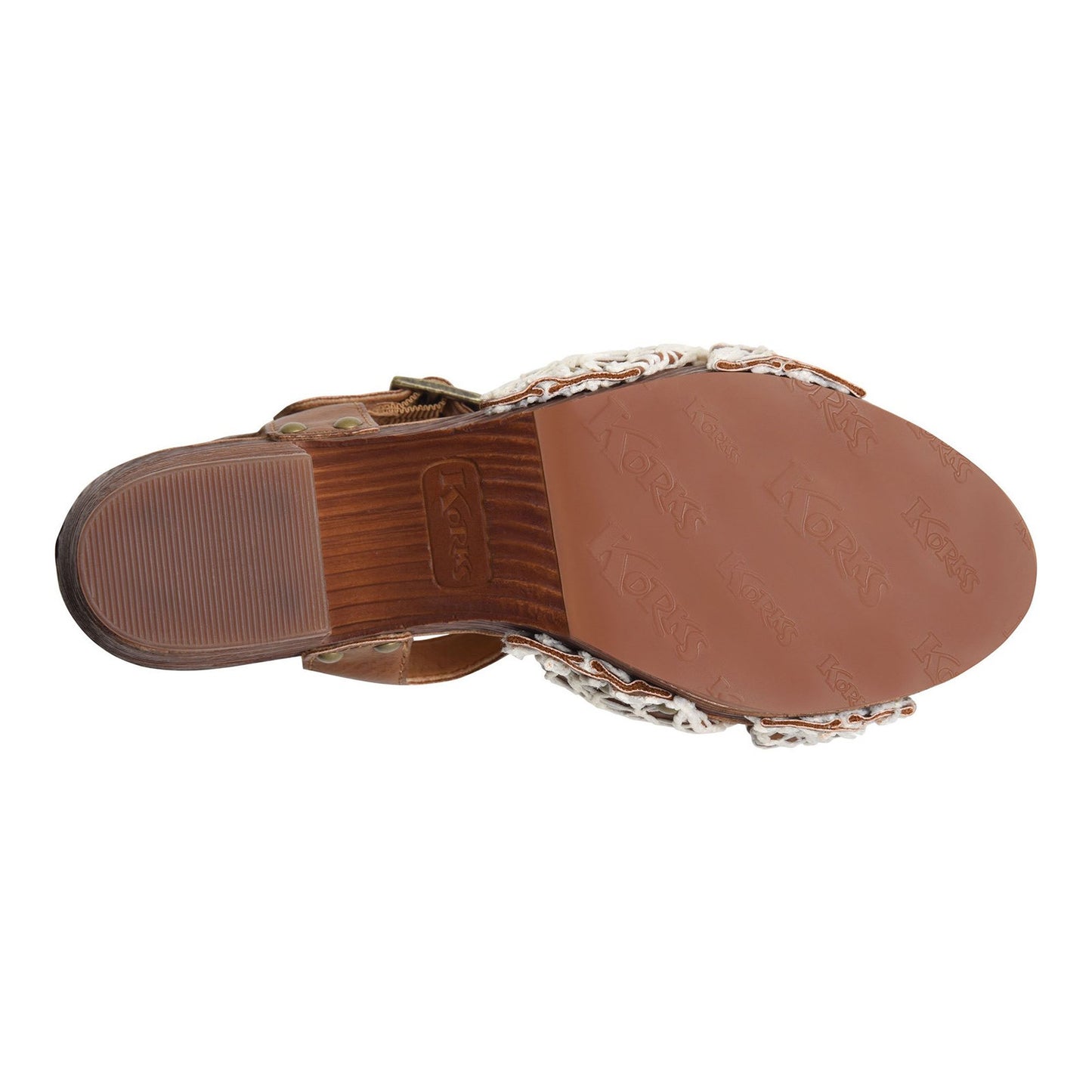 Peltz Shoes Women's KORKS Natalia Sandal Tan Natural KR0010537
