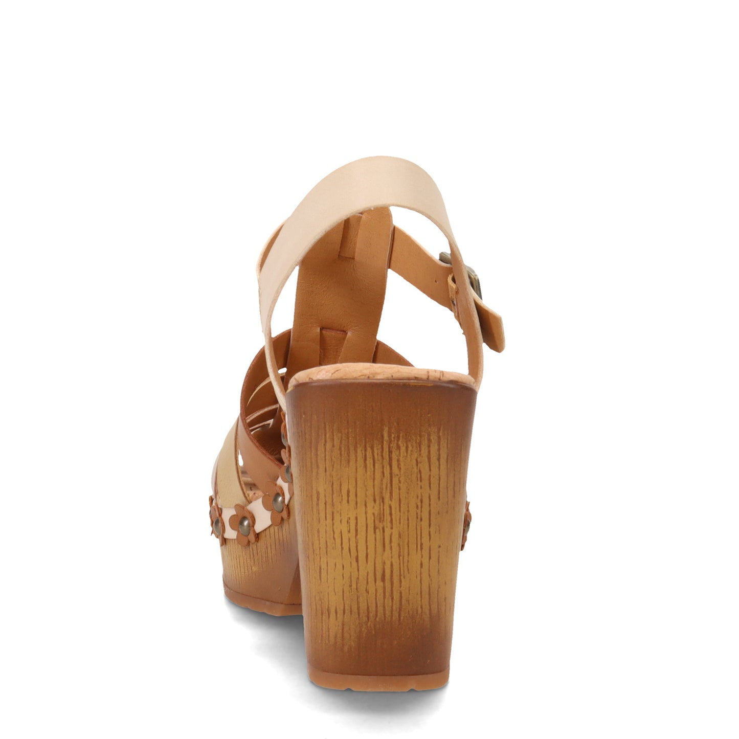Peltz Shoes Women's KORKS Willow Sandal Cream Multi KR0010779