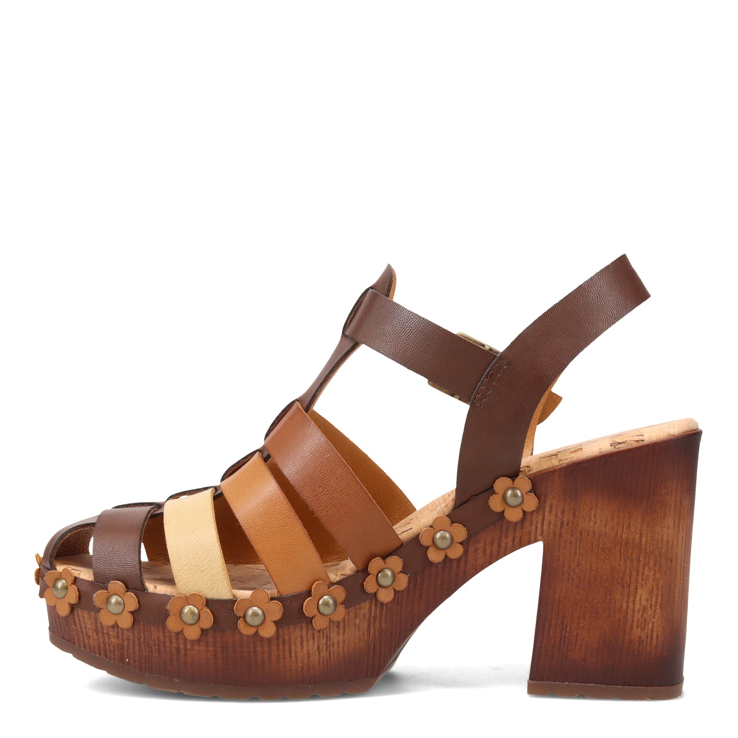 Peltz Shoes Women's KORKS Willow Sandal Brown KR0010783