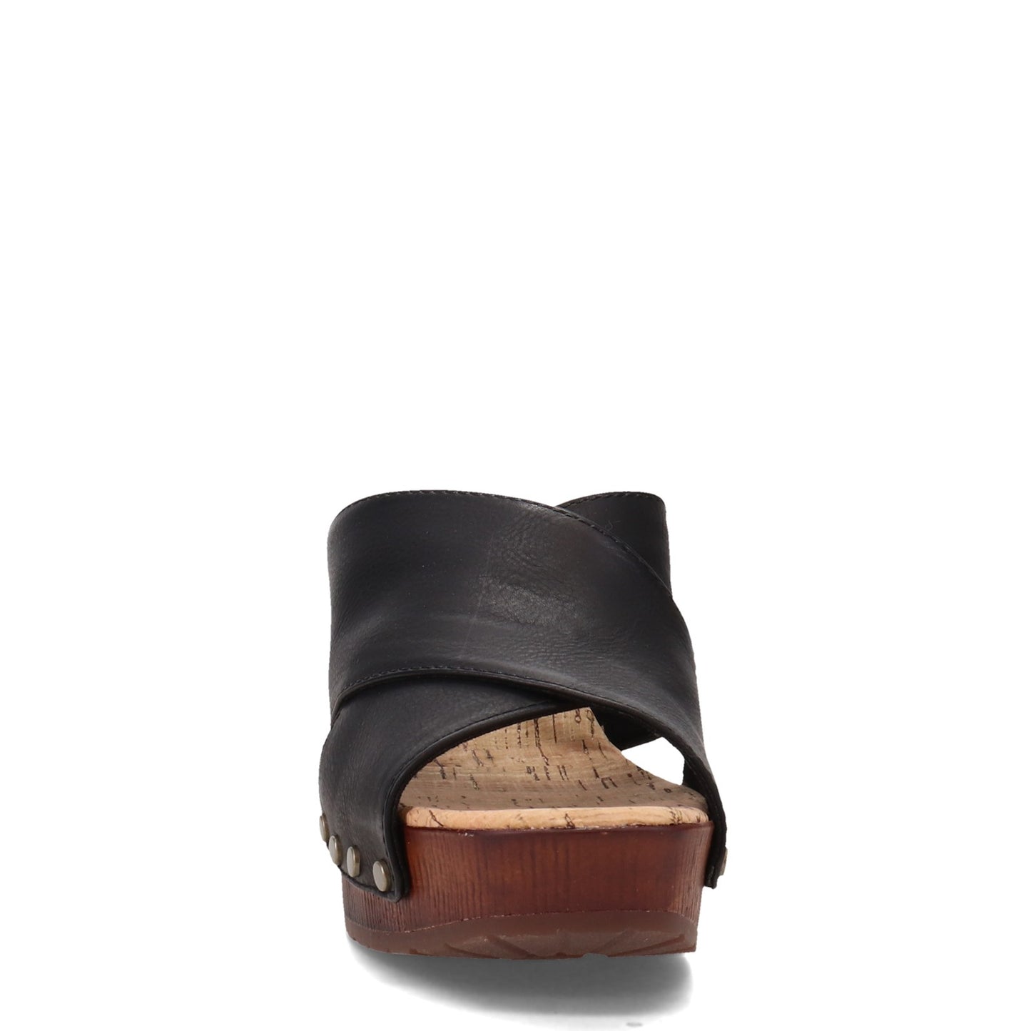 Peltz Shoes Women's KORKS Lynda Sandal Black KR0010909