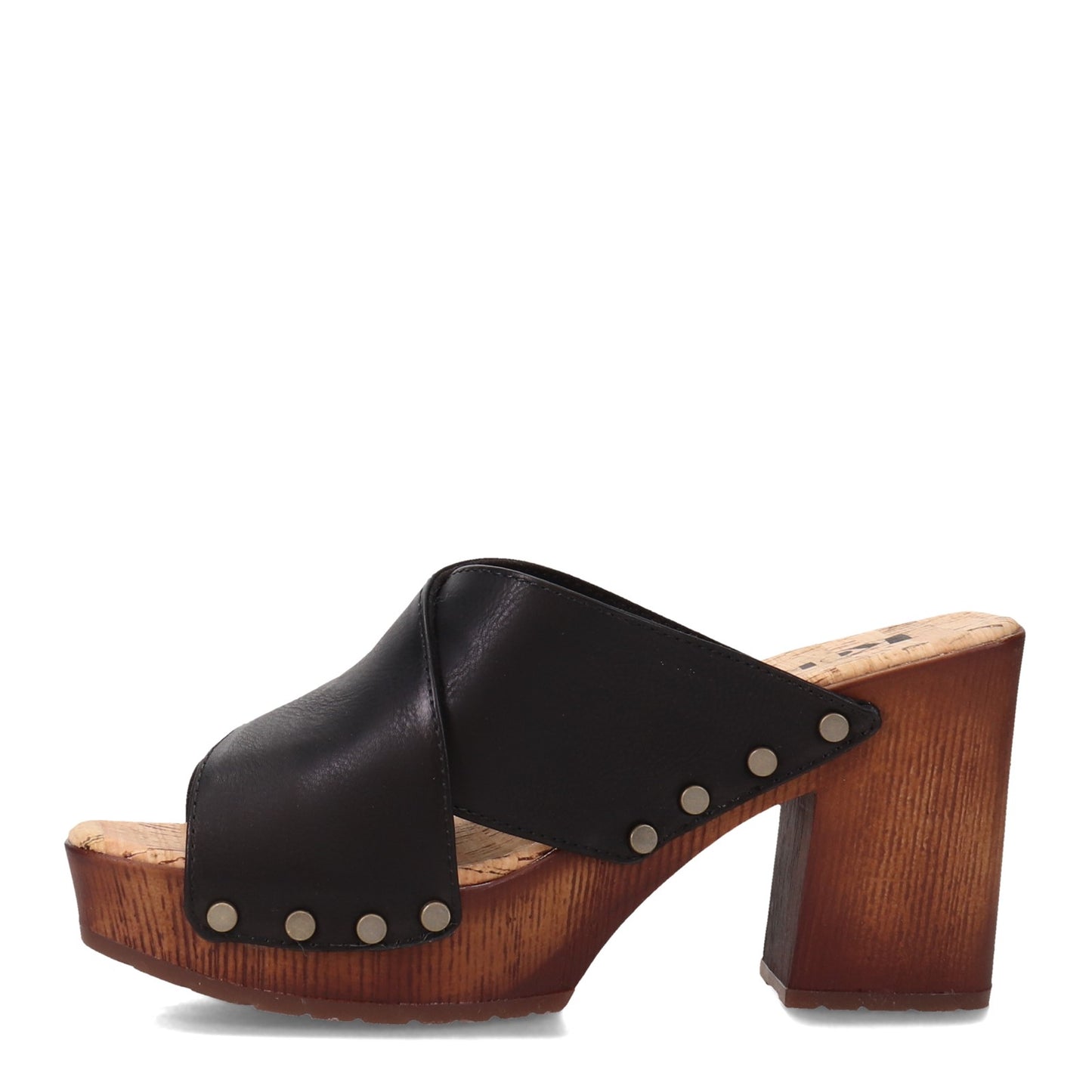 Peltz Shoes Women's KORKS Lynda Sandal Black KR0010909
