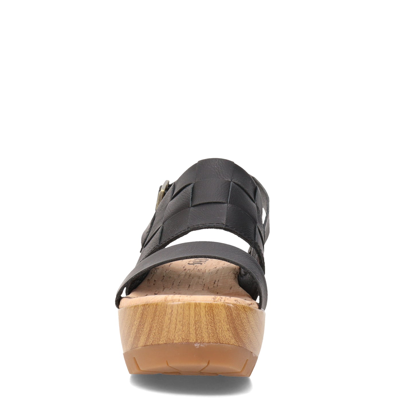 Peltz Shoes Women's KORKS Fraya Sandal Black KR0011109