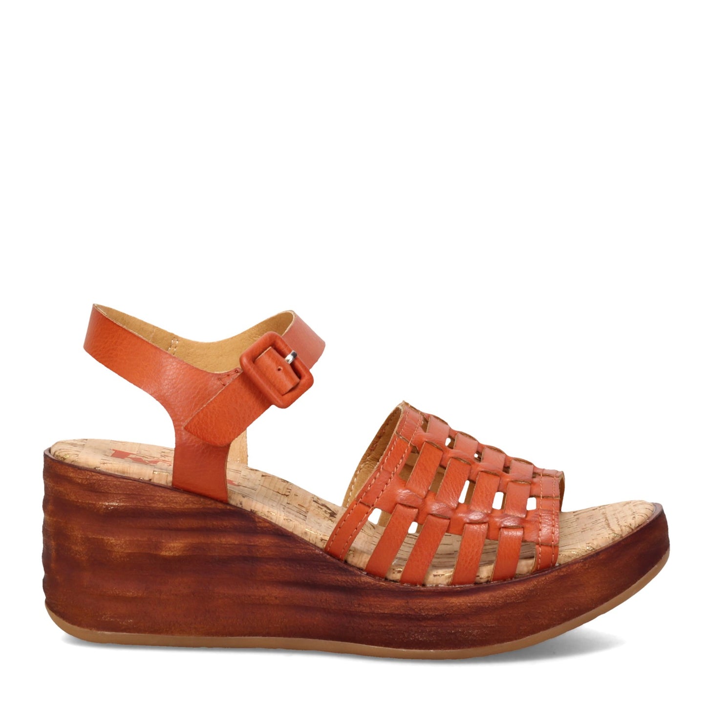 Peltz Shoes Women's KORKS Marley Sandal Orange KR0011408