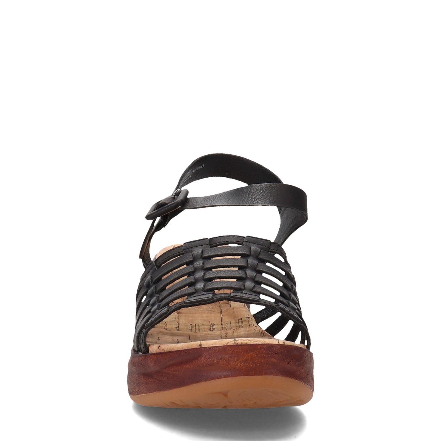 Peltz Shoes Women's KORKS Marley Sandal Black KR0011409