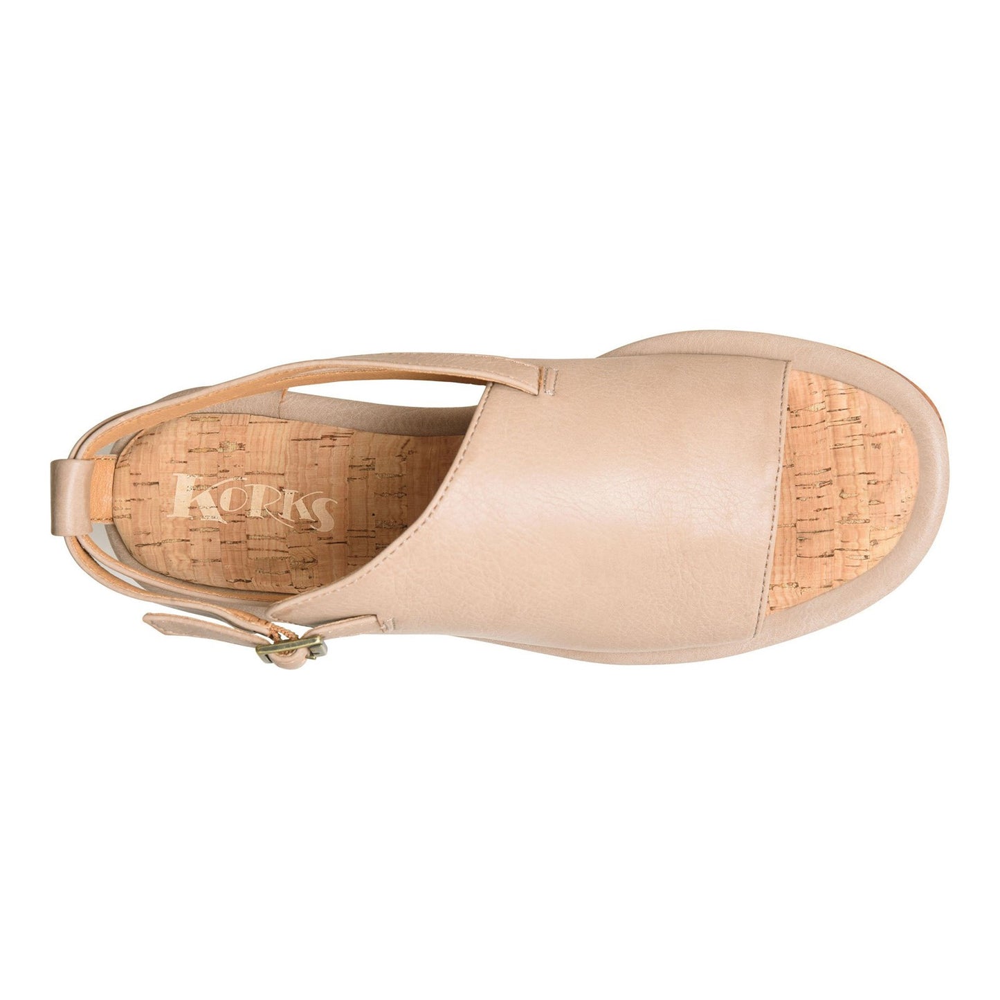 Peltz Shoes Women's KORKS Tate Sandal Natural KR0012475