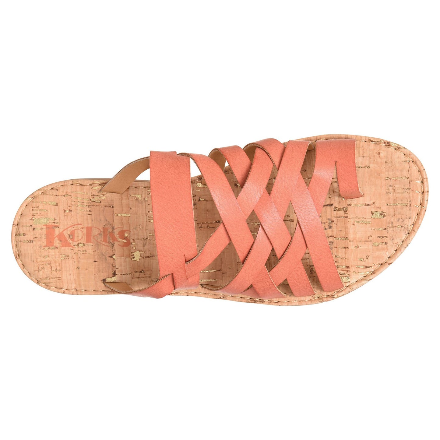 Peltz Shoes Women's KORKS Scout Sandal Red KR0013305