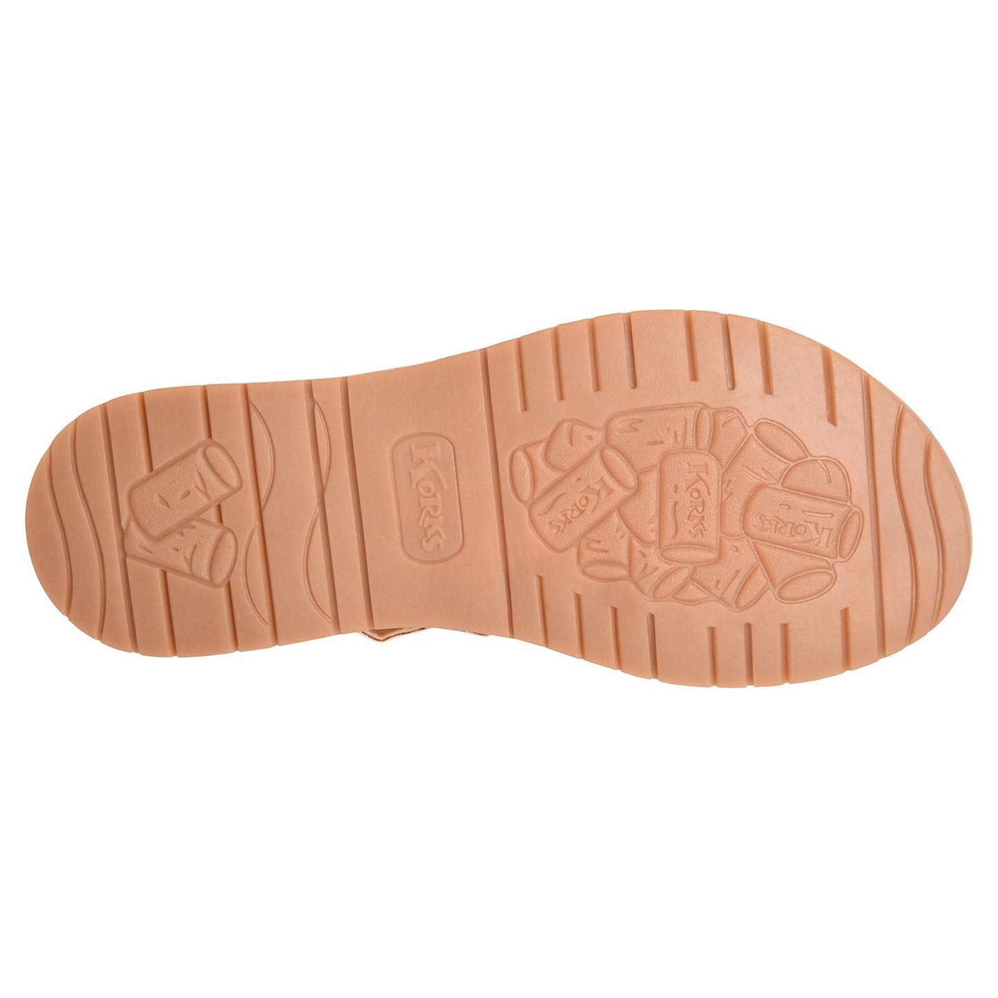 Peltz Shoes Women's KORKS Scout Sandal Tan KR0013316