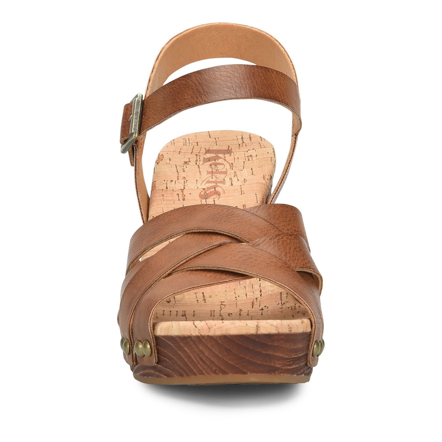 Peltz Shoes Women's KORKS Naomi Sandal Tan KR0013616