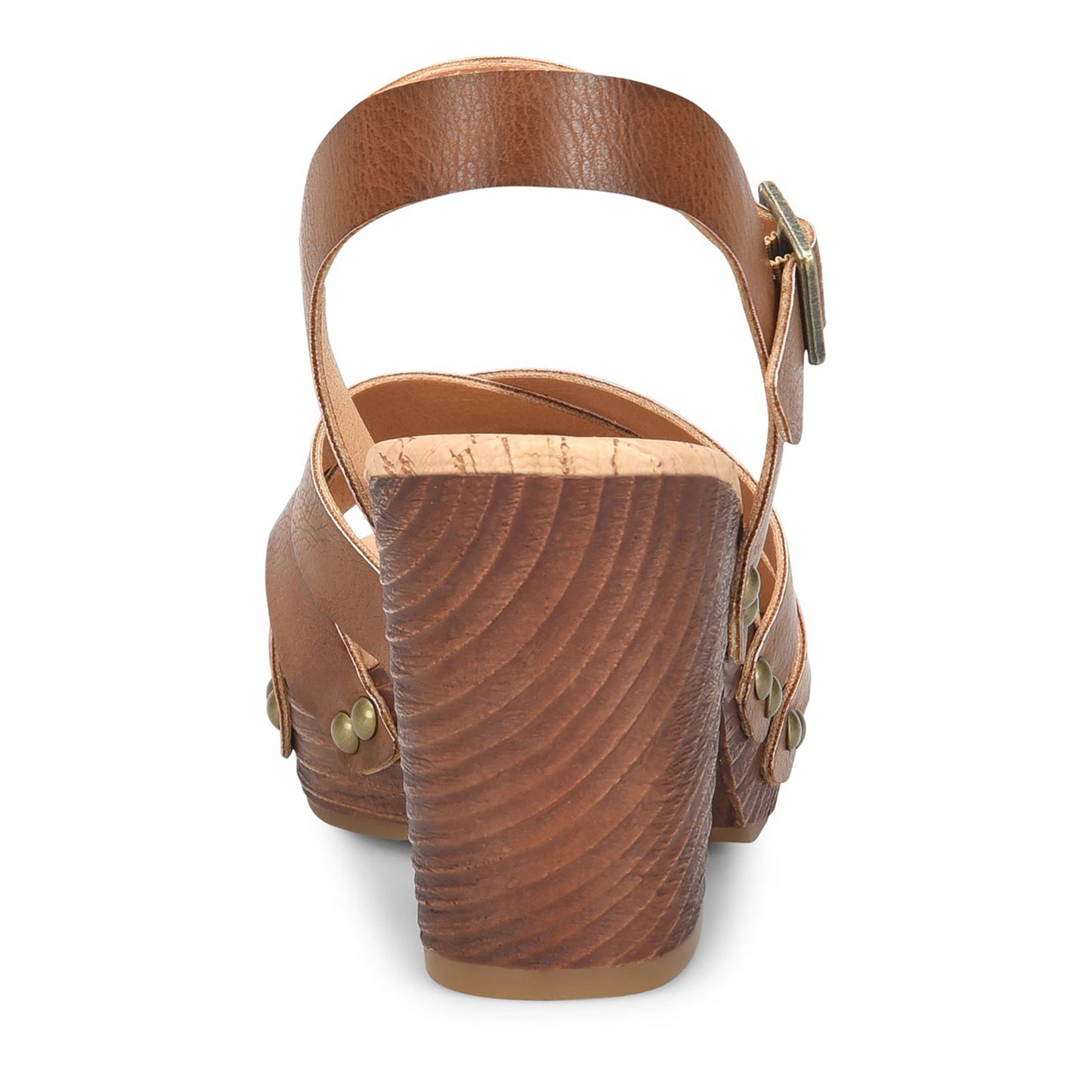 Peltz Shoes Women's KORKS Naomi Sandal Tan KR0013616