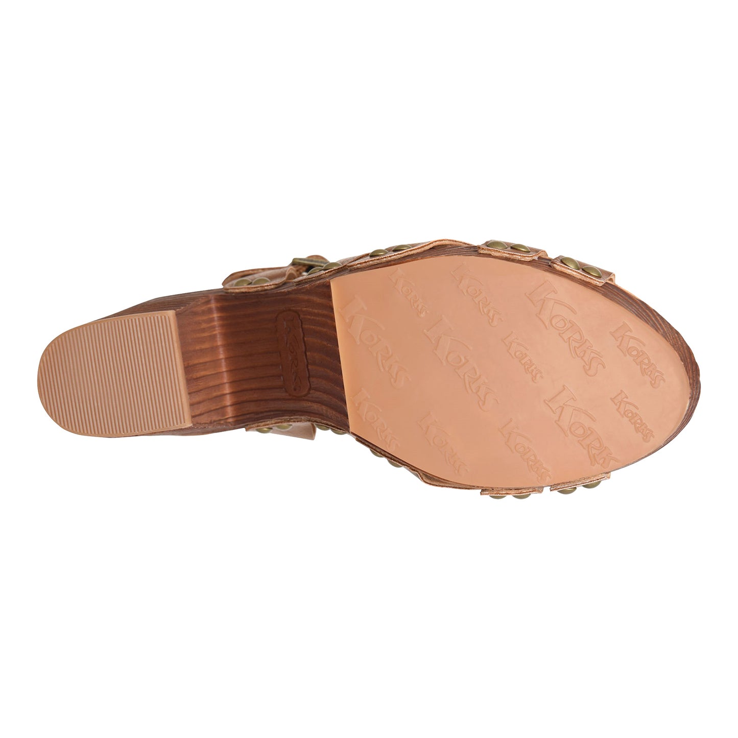 Peltz Shoes Women's KORKS Naomi Sandal Tan KR0013616