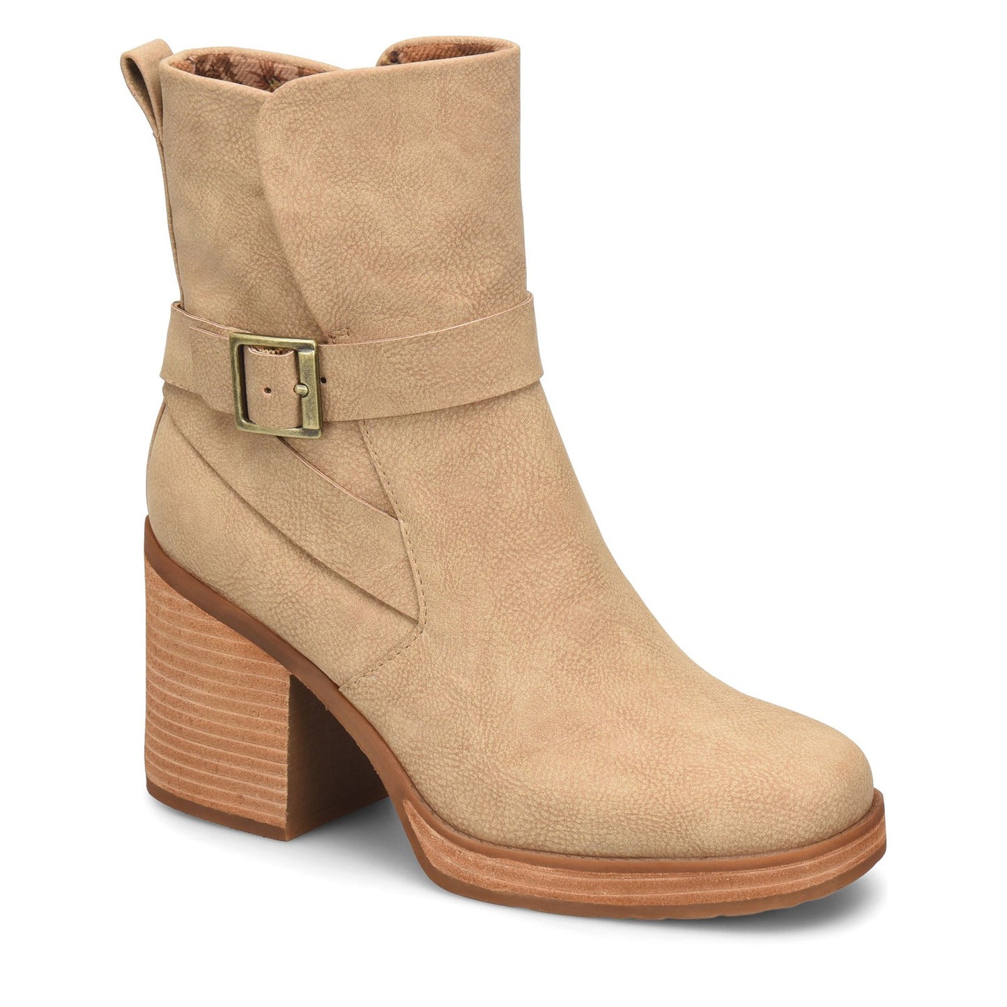 Peltz Shoes Women's KORKS Marci II Boot Natural Nubuck KR0014075