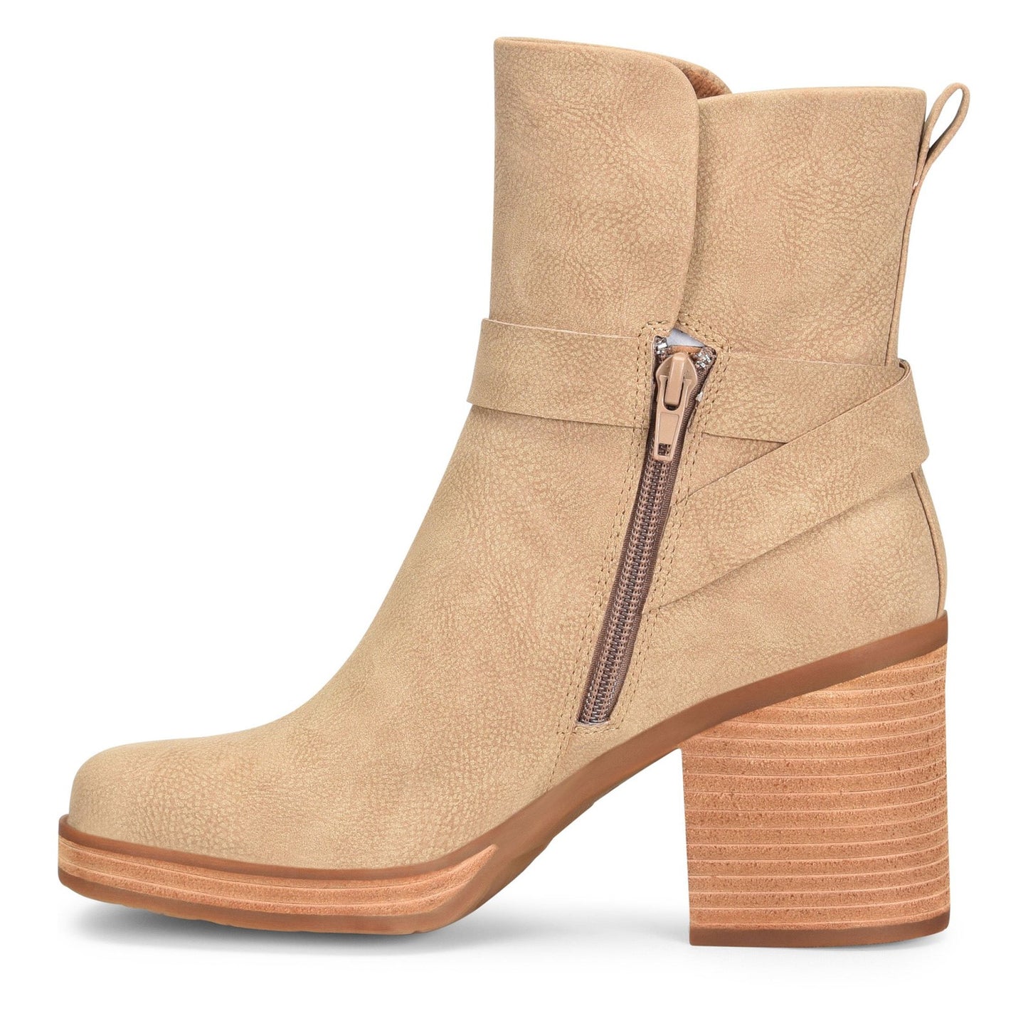 Peltz Shoes Women's KORKS Marci II Boot Natural Nubuck KR0014075