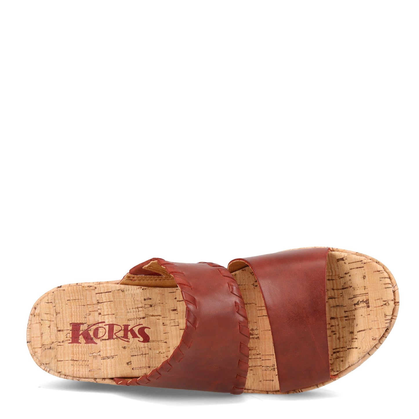 Peltz Shoes Women's KORKS Kendri Sandal Red KR0000805