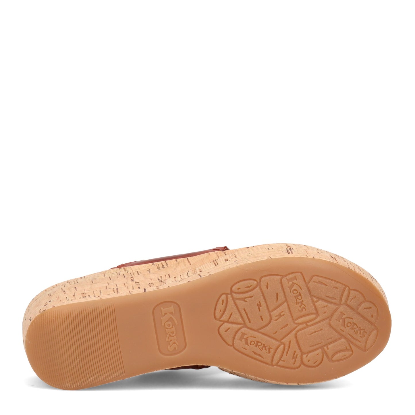 Peltz Shoes Women's KORKS Kendri Sandal Red KR0000805