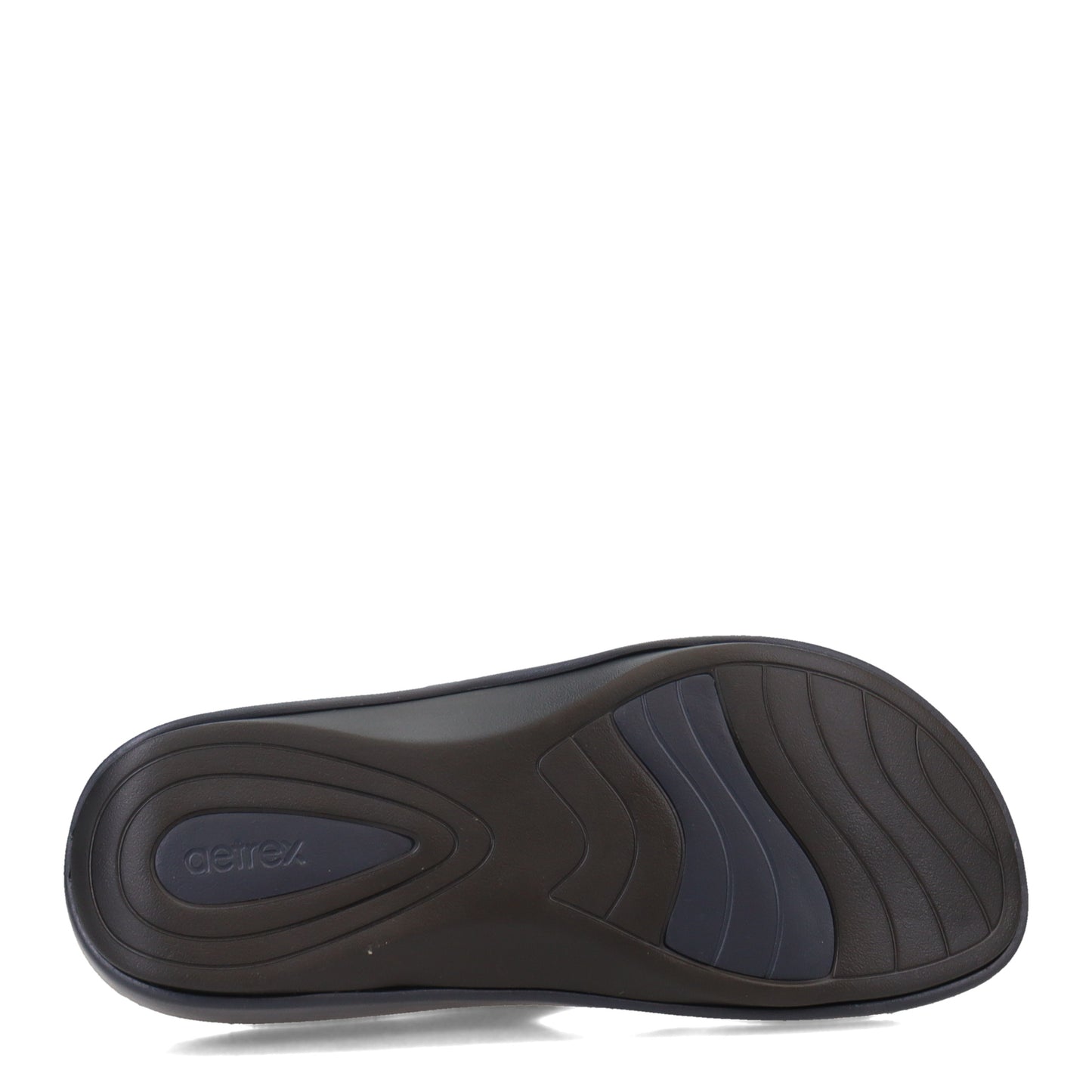 Peltz Shoes Women's Aetrex Maui Sandal NAVY L2005W