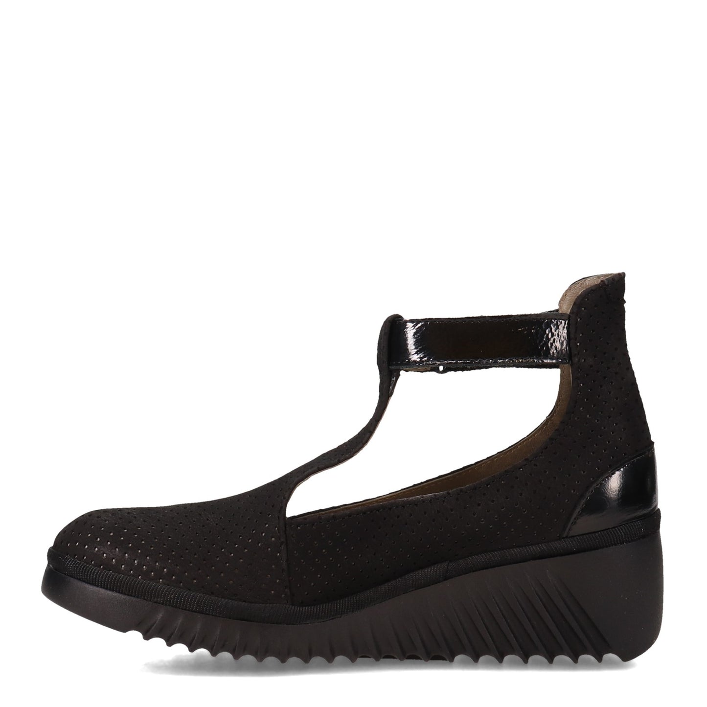 Peltz Shoes Women's Fly London Leda Mary Jane BLACK LEDA-000