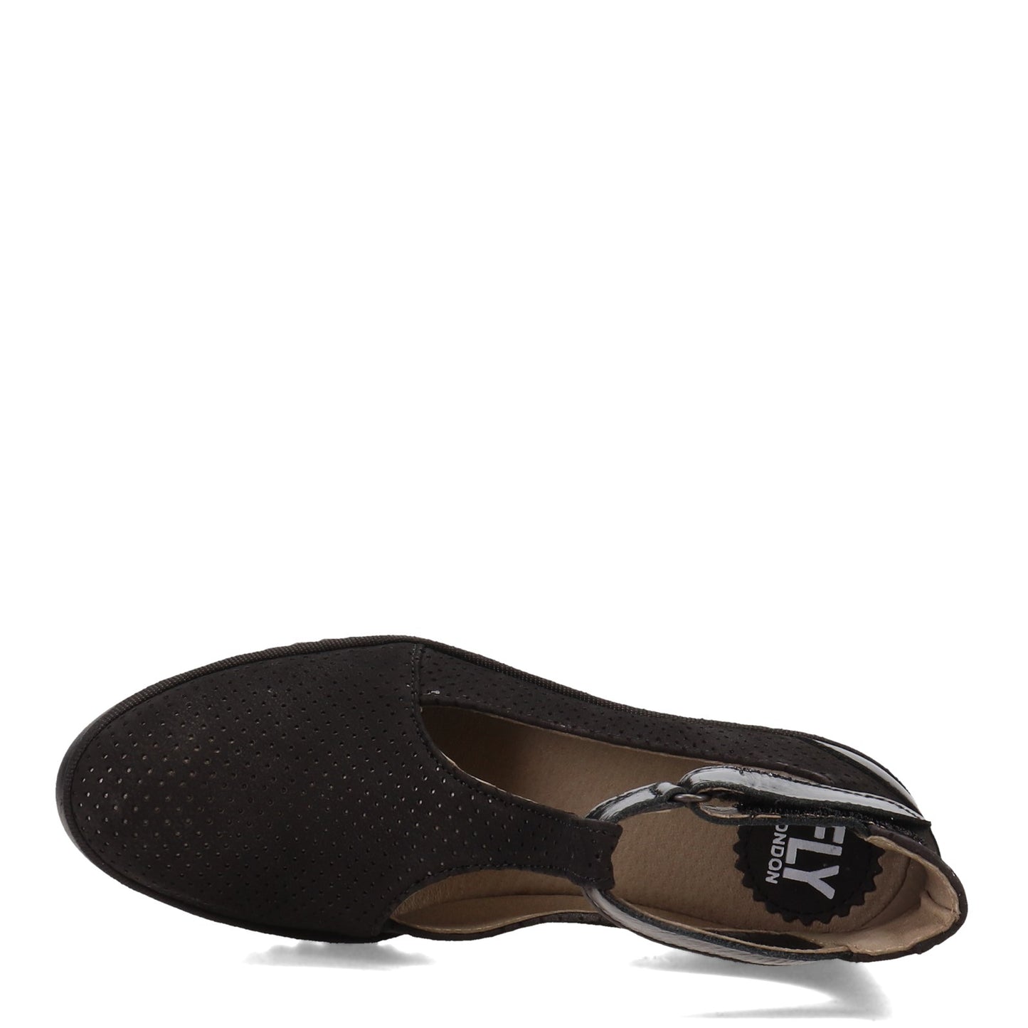 Peltz Shoes Women's Fly London Leda Mary Jane BLACK LEDA-000
