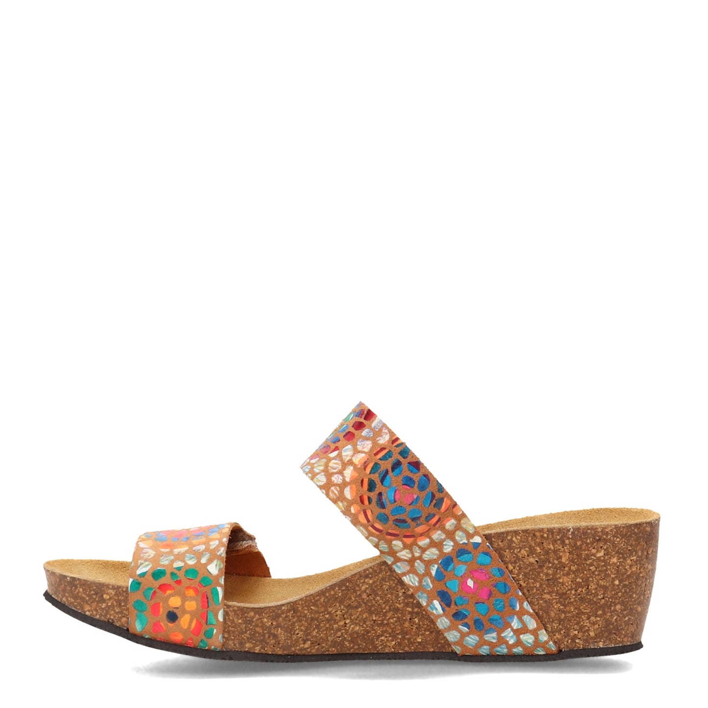 Peltz Shoes Women's Eric Michael Liat Sandal MOSAIC FLORAL LIAT-MOSAIC